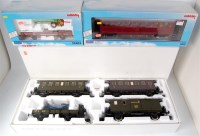 Lot 534 - Marklin G scale wagon set containing 3x old...