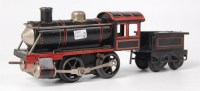 Lot 545 - Karl Bub black with red lining clockwork 0-4-0...