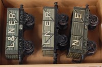 Lot 538 - 3x Bing 1920s open wagons including 1924 L&NER,...