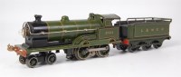 Lot 536 - Bing 1930s green with black and yellow lining...