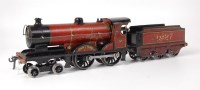 Lot 576 - Bassett-Lowke 1927-9 maroon lined black/yellow...