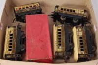 Lot 589 - 5x Hornby Pullman coaches including 1928 No. 1...