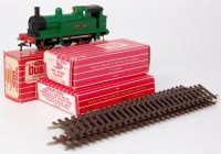 Lot 606 - A Hornby Dublo 2207 green 0-6-0 tank engine...