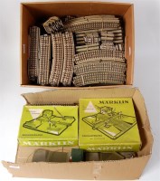Lot 774 - 2 boxes containing quantity of Marklin 3 rail...
