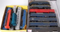 Lot 850 - 2 trays containing TC series blue/yellow...