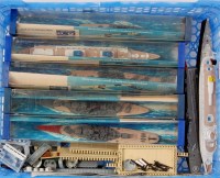 Lot 1242 - Quantity of 1:1200 scale Tri-ang Minic ships...