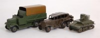 Lot 2057 - Dinky Toys, military group to include; No.152B...