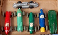 Lot 1913 - Dinky Toy playworn racing group to include;...