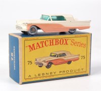 Lot 2340 - Matchbox, No.75 Ford Thunderbird, cream body...