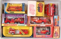 Lot 2342 - Matchbox, Corgi, Budgie and Lion car fire...