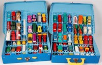 Lot 2343 - 2 Matchbox Superfast collectors carry cases,...