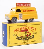 Lot 2355 - Matchbox, 1-75 series No.42 Evening News van,...