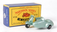 Lot 2356 - Matchbox, 1-75 series No.36 metallic silver...