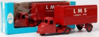 Lot 2508 - Budgie Toys, 702 Scammell Scarab LMS van pair,...