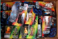Lot 2556 - 15 assorted Star Wars Kenner and Hasbro carded...