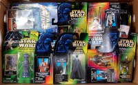 Lot 2557 - 20 assorted Star Wars Kenner and Hasbro carded...