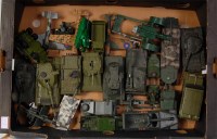 Lot 2013 - 25+ military issue diecast vehicles and field...