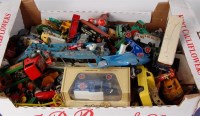 Lot 2575 - Large quantity of playworn diecast and plastic...