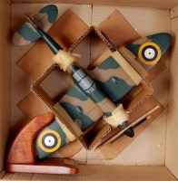 Lot 2578 - Liberty Cruz, wooden scale model of a Spitfire...