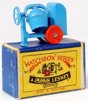 Lot 2308 - Matchbox No.3 cement mixer, blue body with...