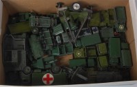Lot 2646 - 25+ mixed military diecast vehicles, all...