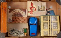 Lot 3109 - Tinplate, puzzle and lead ship mixed lot to...