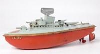 Lot 3116 - Sutcliffe Models, 'Fury' tinplate and...