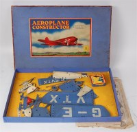 Lot 3161 - Meccano aeroplane constructors outfit No.1 in...