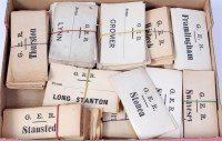 Lot 59 - Large quantity of GER luggage labels, unused,...