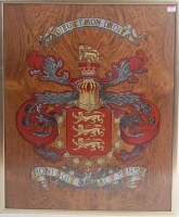 Lot 13 - Crest on board Heraldic Device for England...