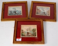 Lot 72 - Peter WG Coombs, Three Pastel Studies of Steam...