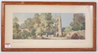 Lot 101 - A rare railway carriage print, glazed and...