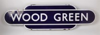 Lot 105 - A BR(E) region white on blue totem (L/F) 'Wood...