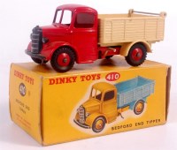 Lot 2014 - Dinky Toys, 410 Bedford end tipper, red cab...