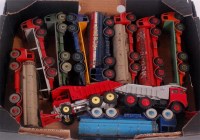 Lot 2029 - 11 playworn Dinky Toys to include; Mobilgas...