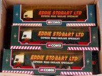 Lot 2513 - 7 Corgi Eddie Stobart haulage diecasts, all...