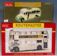 Lot 2525 - Sun Star, 1/24th scale Routemaster and Bedford...