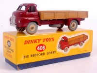 Lot 2019 - Dinky Toys, 408 Big Bedford lorry, maroon cab...