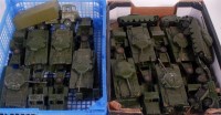 Lot 2036 - 24 playworn military Dinky diecasts to include;...