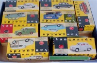 Lot 2582 - 9 boxed Vanguards, 1/43 and 1/64 scale...