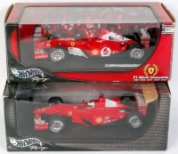 Lot 2610 - Hotwheels 1/18th scale Ferrari F1 racing group...