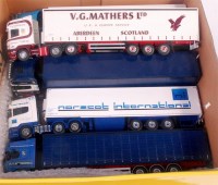 Lot 2660 - 5 unboxed 1/50th scale Tekno lorry related...