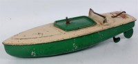 Lot 3104 - Hornby, speedboat No.1 Hawk, motor and brake...
