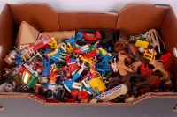 Lot 3110 - 2 trays of loose Playmobil to include; various...