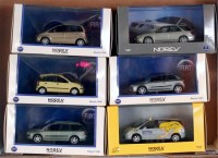Lot 2564 - Norev, 1/43 scale Fiat and Saab car group, all...