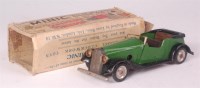 Lot 3133 - Tri-ang Minic post-war Vauxhall Tourer, green...