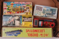 Lot 3106 - 9 assorted plastic and tinplate Japanese boxed...