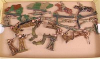 Lot 1205 - 22 assorted military lead and hollowcast...