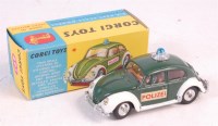 Lot 1649 - Corgi Toys 492, Volkswagen European police car,...