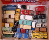 Lot 1912 - 25 playworn and repainted Dinky Toys, some a/f,...